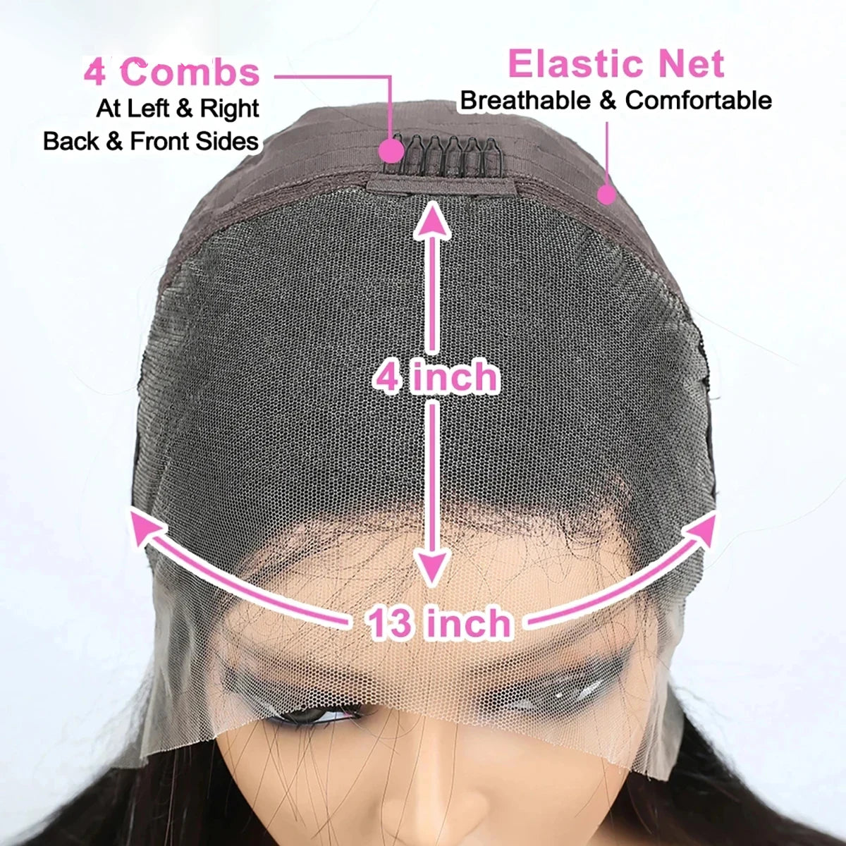 13x4 Transparent Lace Front Wigs Human Hair Straight Hair Short Pixie Cut Human Hair Wigs For Women Pre Plucked Black Color
