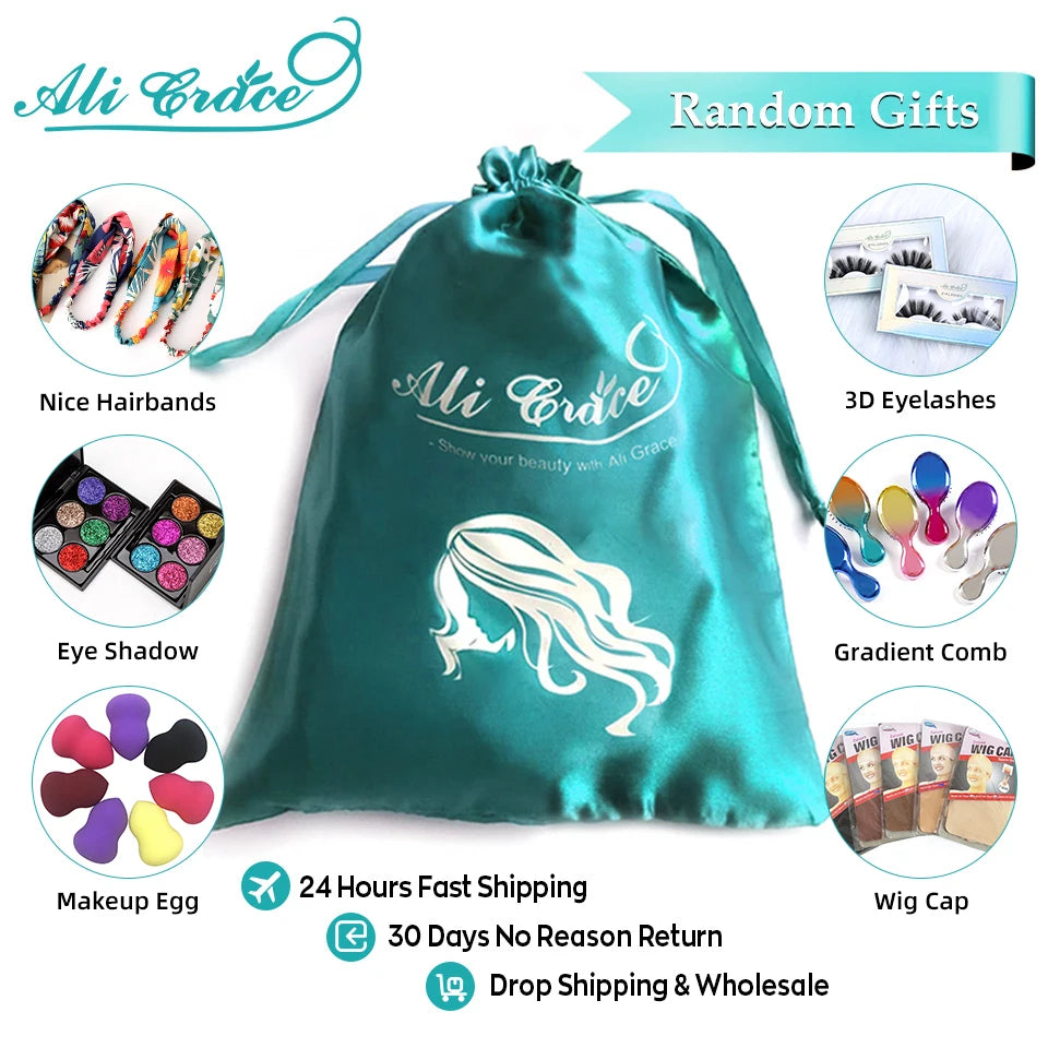 Ali Grace Hair Short Bob Wig 13x4 Lace Front Human Hair Wigs Peruvian 4x4 Lace Closure Bob Wig Remy Human Hair Wigs Pre-plucked