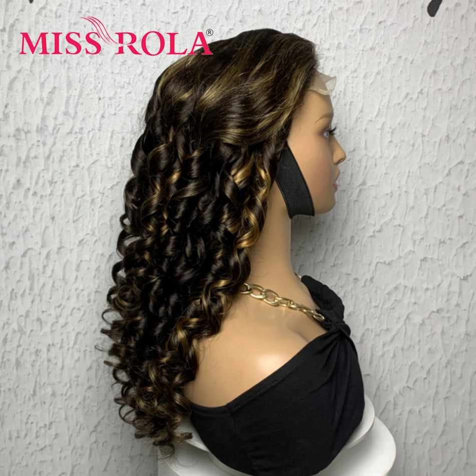 Curly Human Hair Wig 100% Human Hair HD Transparent Lace Wigs Pre Cut Remy Natural