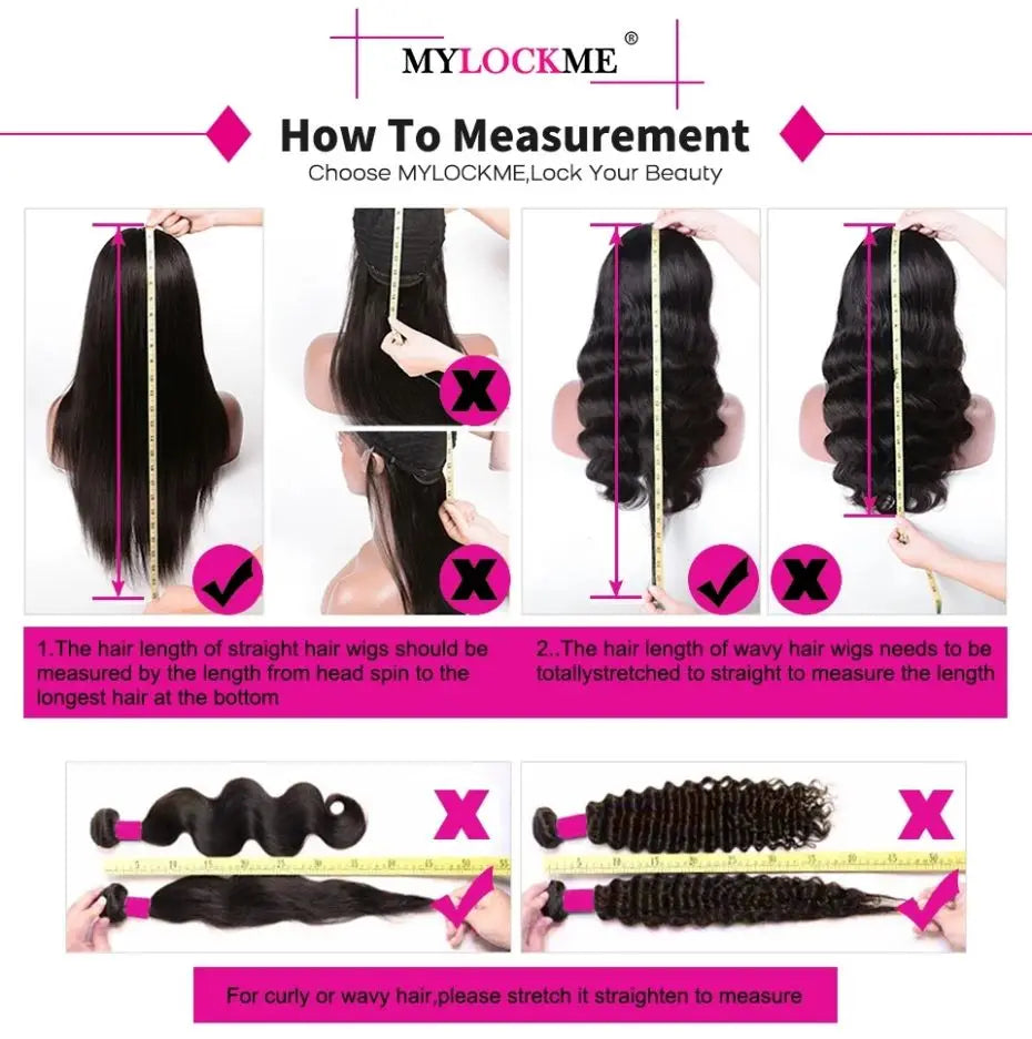 13x4 HD Transparent Deep Wave Lace Front Wig Brazilian Human Hair For Women 4x4 Lace Closure Wig Pre Plucked Lace Frontal Wigs