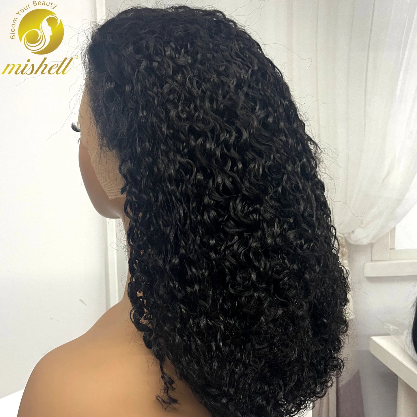 13x4 Lace Frontal Pixie Curly Human Hair Wigs 350% Density 12A Colored Raw Burmese Bouncy Curly Hair Wigs for Women