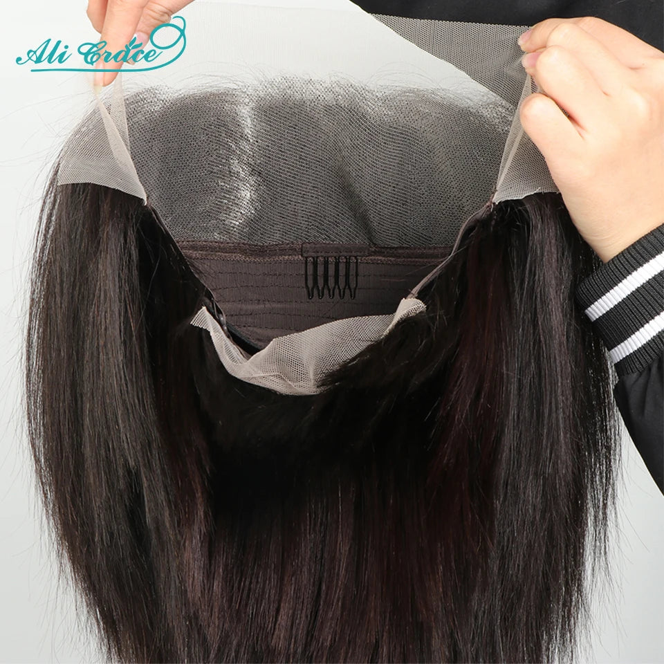 Ali Grace Hair Short Bob Wig 13x4 Lace Front Human Hair Wigs Peruvian 4x4 Lace Closure Bob Wig Remy Human Hair Wigs Pre-plucked