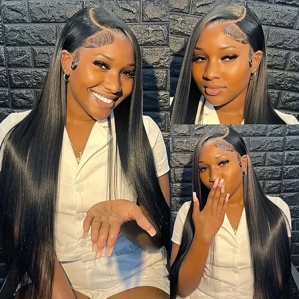 30 Inch 13x6 Lace Front Wigs Human Hair Straight HD Lace Front Wigs Human Hair Straight Glueless Wigs Pre cut for Black Women