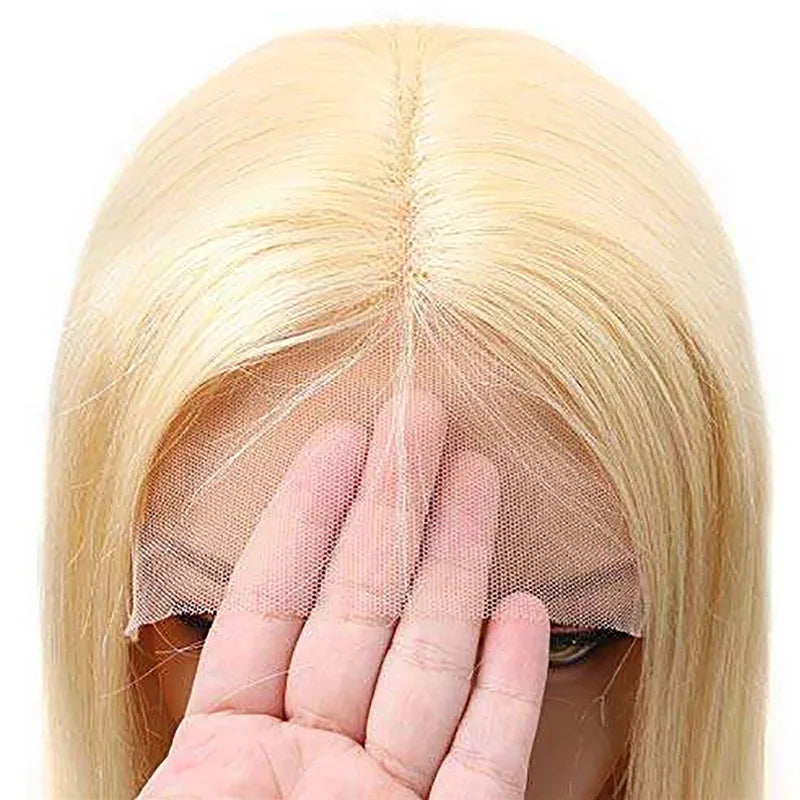 13x4 613 Blonde BOB Ombre Lace Fornt Wig Short Straight Bob Braizilian Human Hair Wigs Transparent Lace Frontal Wig Preplucked