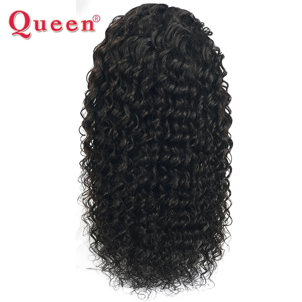 Water Wave Wig Brazilian Hair Wigs For Women T Part Lace Wig Human Hair Pre Plucked 4x1 Lace Closure Wig 100% Remy Hair Queen