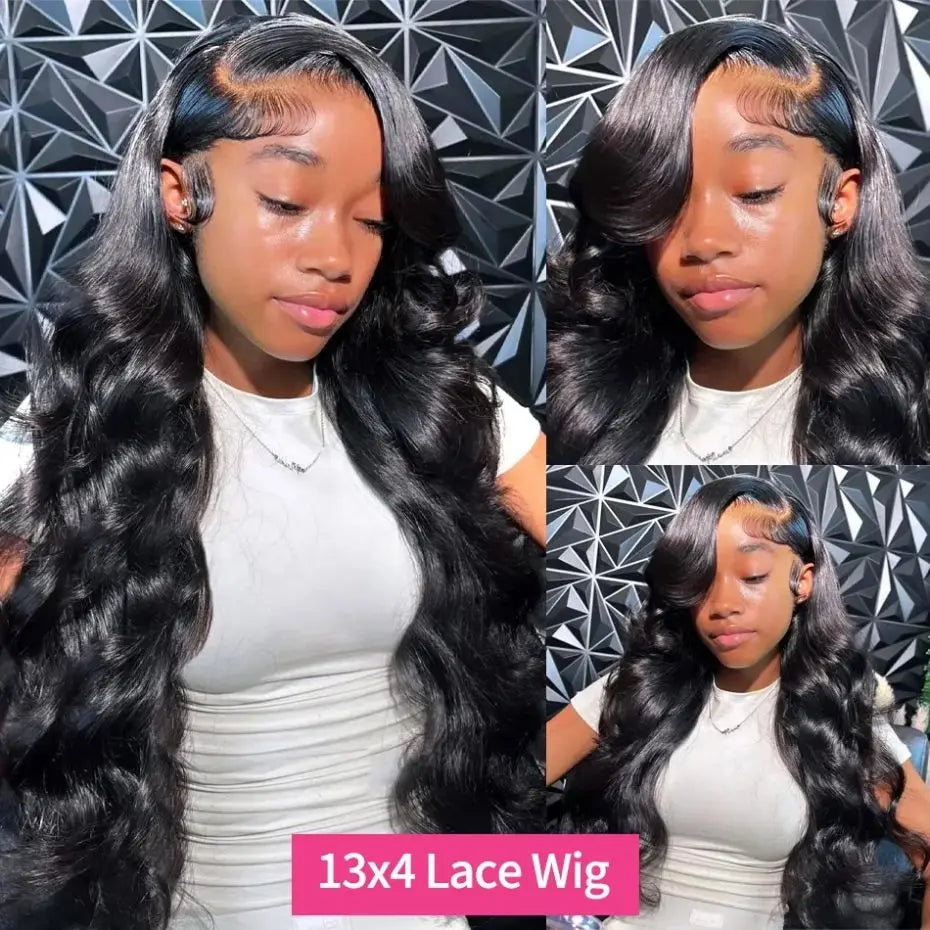 13x4 HD Lace Front Human Hair Wigs Body Wave Brazilian Remy 13x6 HD Lace Frontal Wig PrePlucked For Women Human Hair Pre Plucked