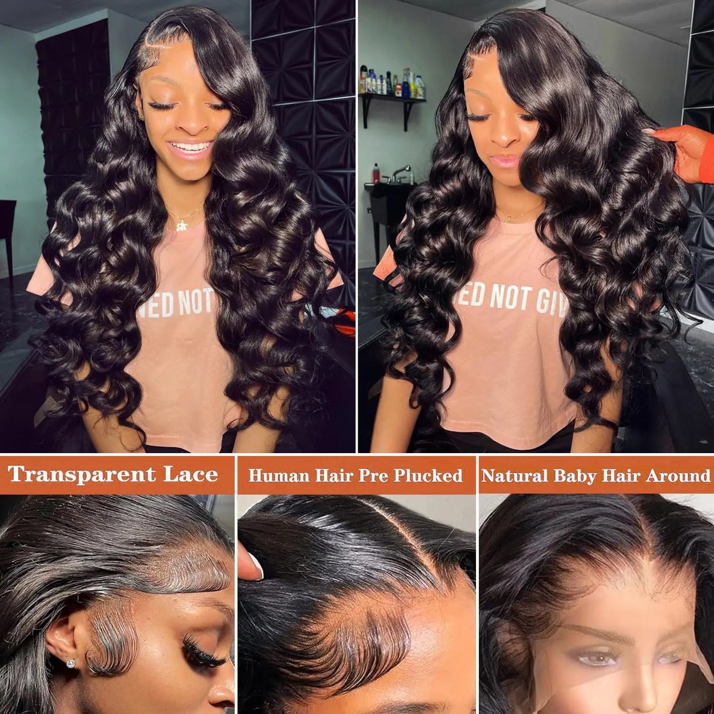 BEST SELLER 28 Inches 13X4 Lace Front Human Hair wigs Body Wave Lace Front Wig HD Transparent Lace Wigs Human Hair Wigs On Sale Clearance