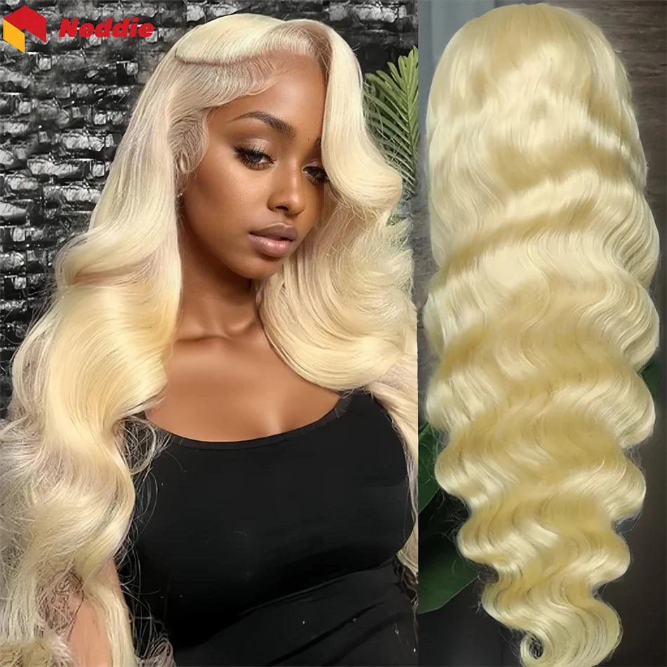 Blonde 613 30 Inch 200 Density Body Wave 13x6 Lace Frontal Wig 100% Brazilian Lace Front Human Hair Free Wigs on Clearance Sale