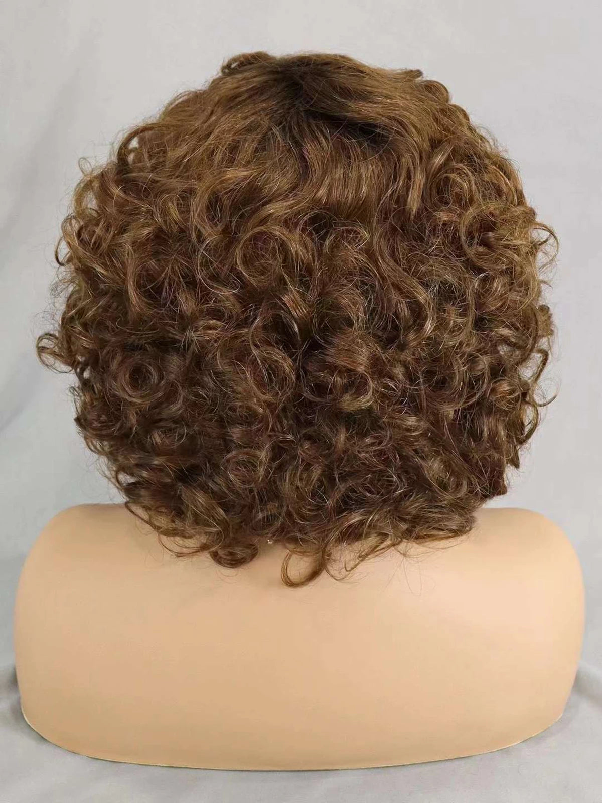 200% Density 99J# Burgundy Bouncy Curly Human Hair Wigs with Bangs Short Machine Made Loose Curly Bob Wigs PrePlucked for Women