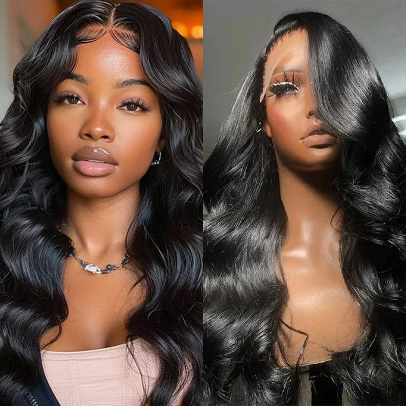 Tansparent boby wave 13x6 hd lace frontal human hair wig for women choice Brazilian 40 inch lace front water wave wigs on sale