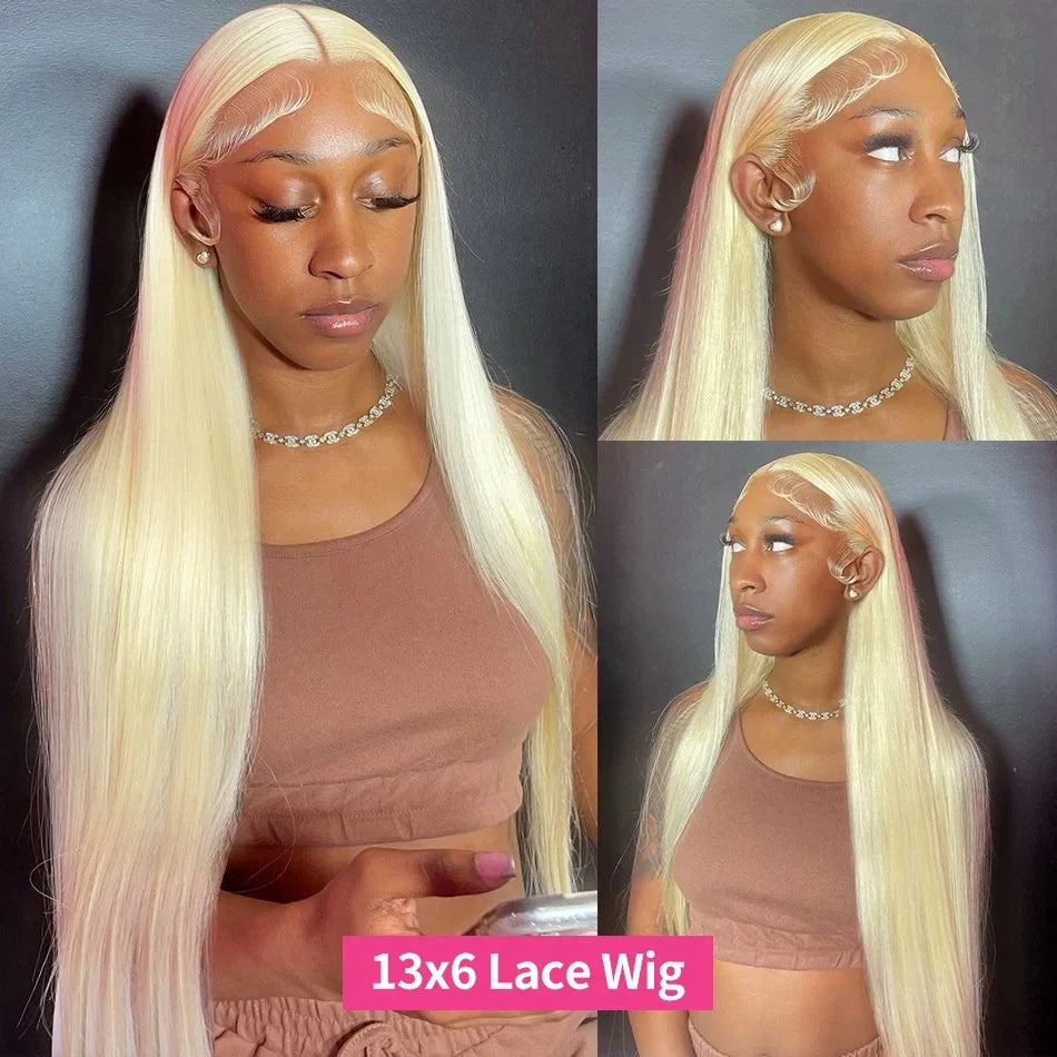 HIGH RATED 613 hd lace frontal human hair wig 13x6 for women Transparent 30 40 inch lace front honey blonde bone straight preplucked wigs