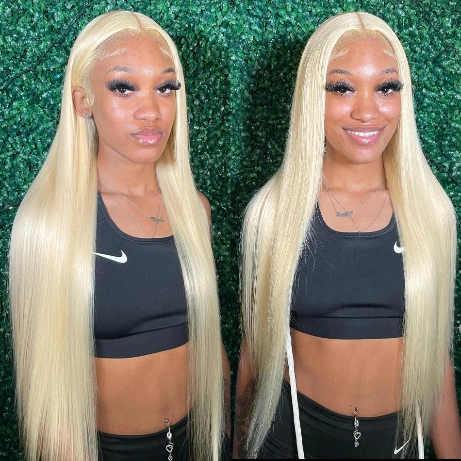 HIGH RATED 613 hd lace frontal human hair wig 13x6 for women Transparent 30 40 inch lace front honey blonde bone straight preplucked wigs