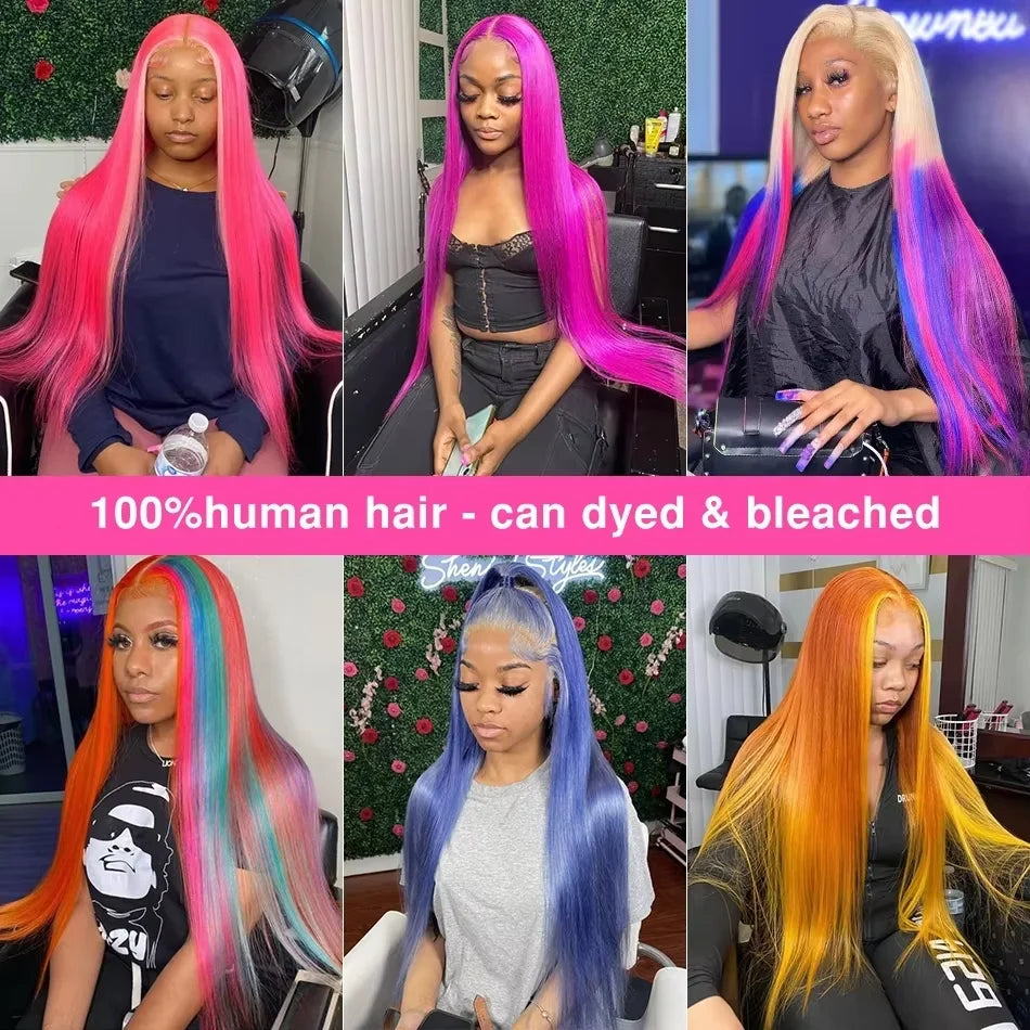 30 40 Inch Straight Blonde 613 Hd Lace Frontal Wig 13x4 Lace Front Colored Wig 13x6 Transparent Human Hair Wigs For Black Women