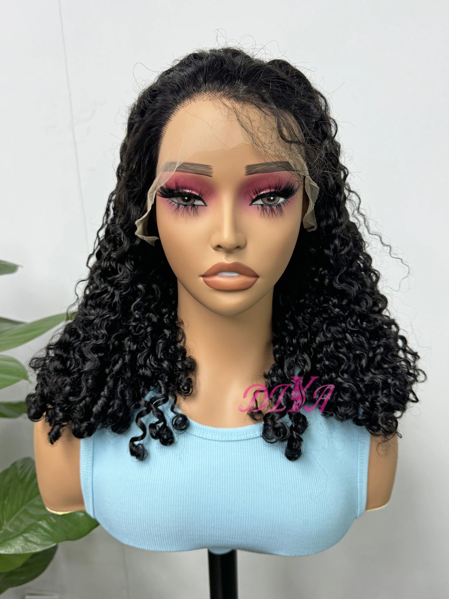 Highlight Piano Color Bob Burmese Curly Remy Human Hair Wig for Women 13x4 Lace Front 250% Density Double Drawn Human Hair Wig