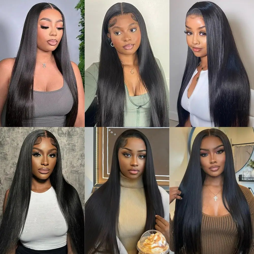 300 Density Lace Frontal Wig Brazilian Straight Human Hair Wig 13X4 Lace Front Wig 13X6 Lace Closure Wig Human Hair Wig