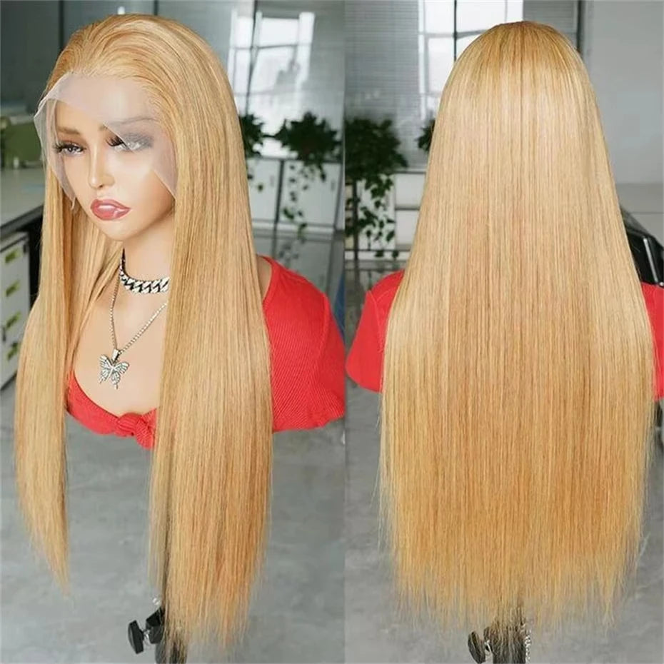 Varlea 34 Inch Honey Blonde Wig Human Hair Straight Hd Lace Frontal Wig 13x6 13x4 Lace Frontal Blonde Wig For Women Brazilian