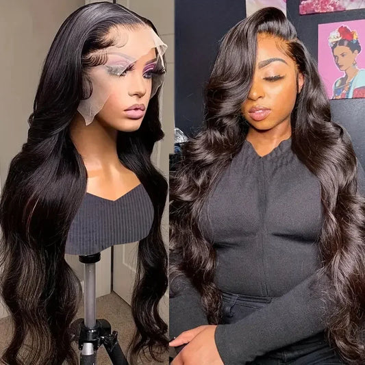 30 32 34Inch Lace Front Wigs Body Wave Wig Human Hair 180% Brazilian 13x4 13x6 Transparent HD Lace Frontal Wig Lace Closure Wig