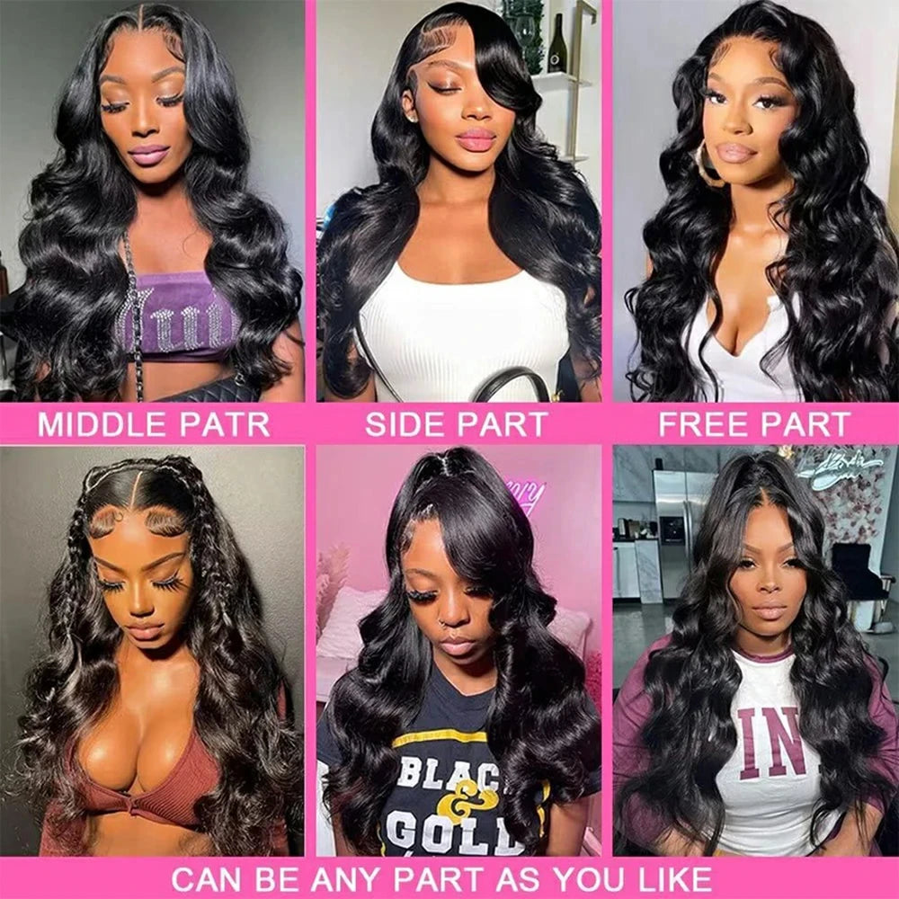 250 Density 40 Inch 13x6 hd lace frontal wig body wave Glueless human hair wigs Brazilian pelucas de cabello 100 humanoFor Women