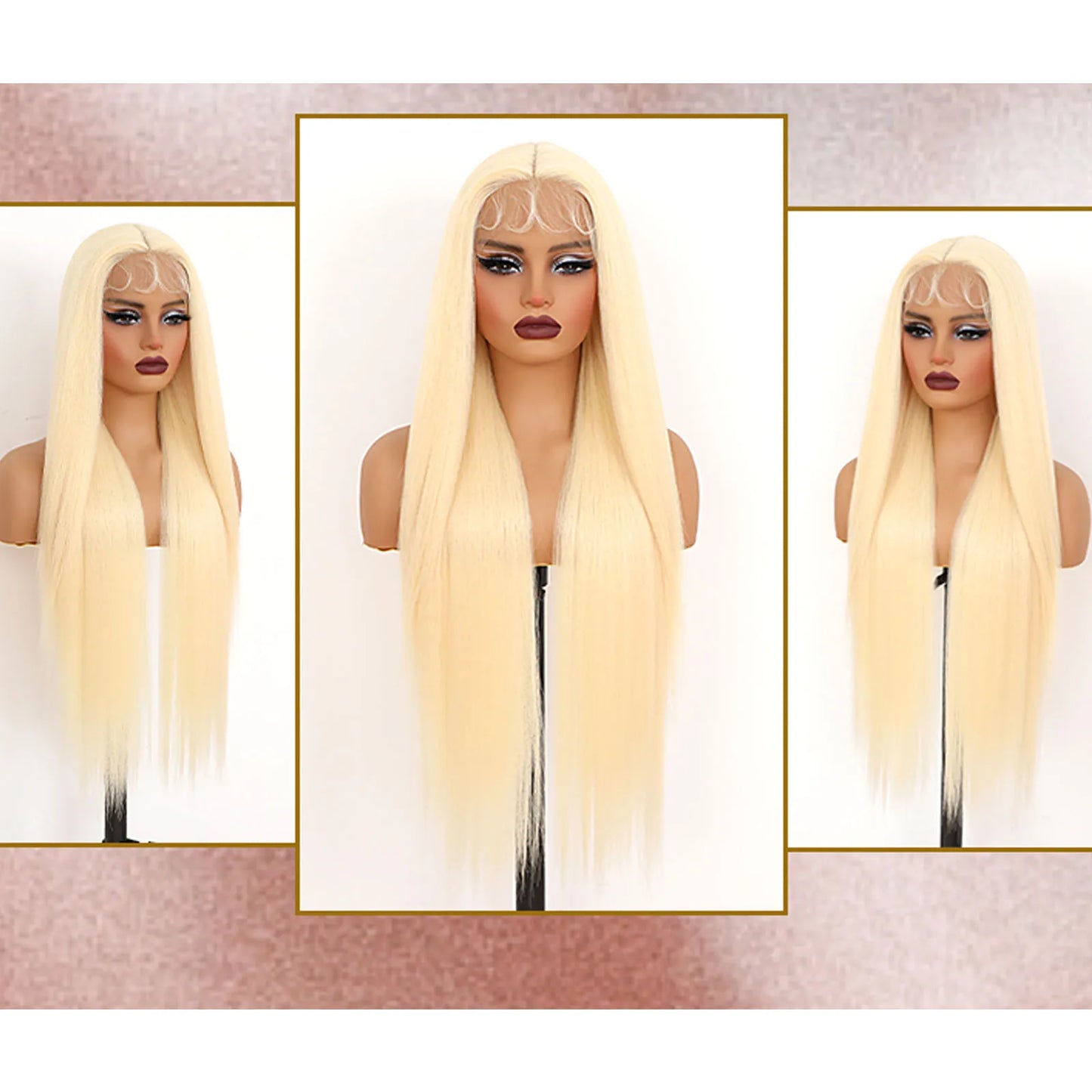 30 40 Inch Straight Blonde 613 Hd Lace Frontal Wig 13x4 Lace Front Colored Wig 13x6 Transparent Human Hair Wigs For Black Women