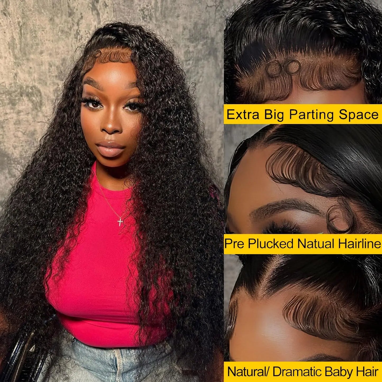 13x4 Lace Front Human Hair Wig 250 Density 32 Inch Deep Wave 13x6 Lace Frontal Wig 5x5 Lace Closure Wigs For Woman