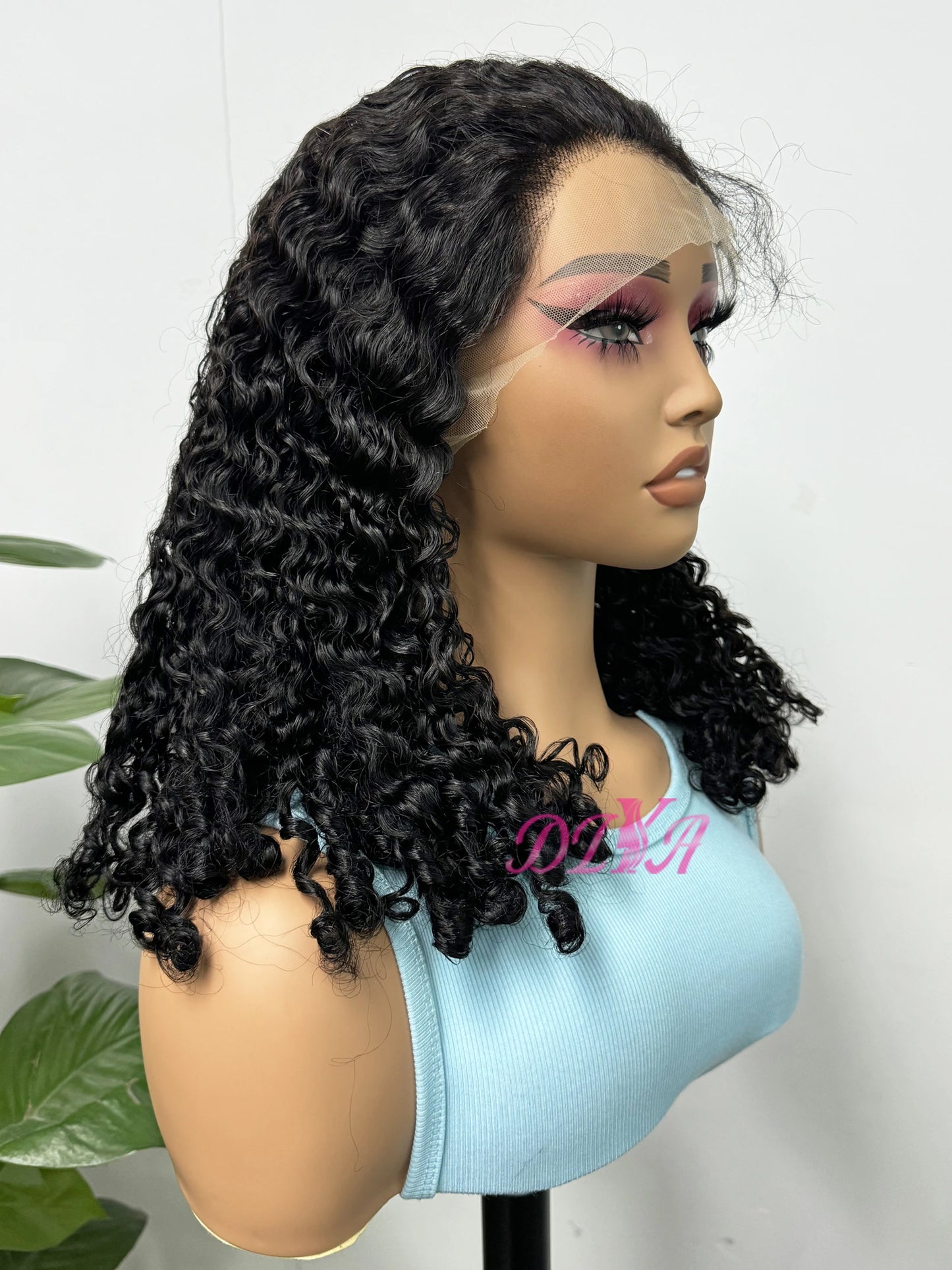 Highlight Piano Color Bob Burmese Curly Remy Human Hair Wig for Women 13x4 Lace Front 250% Density Double Drawn Human Hair Wig