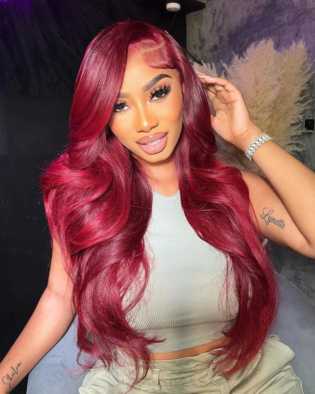 99j Burgundy Body Wave Human Hair 13x6 Hd Transparent Lace Front Wig 13x4 Colored 30 40 Inch Brazilian Hair For Women