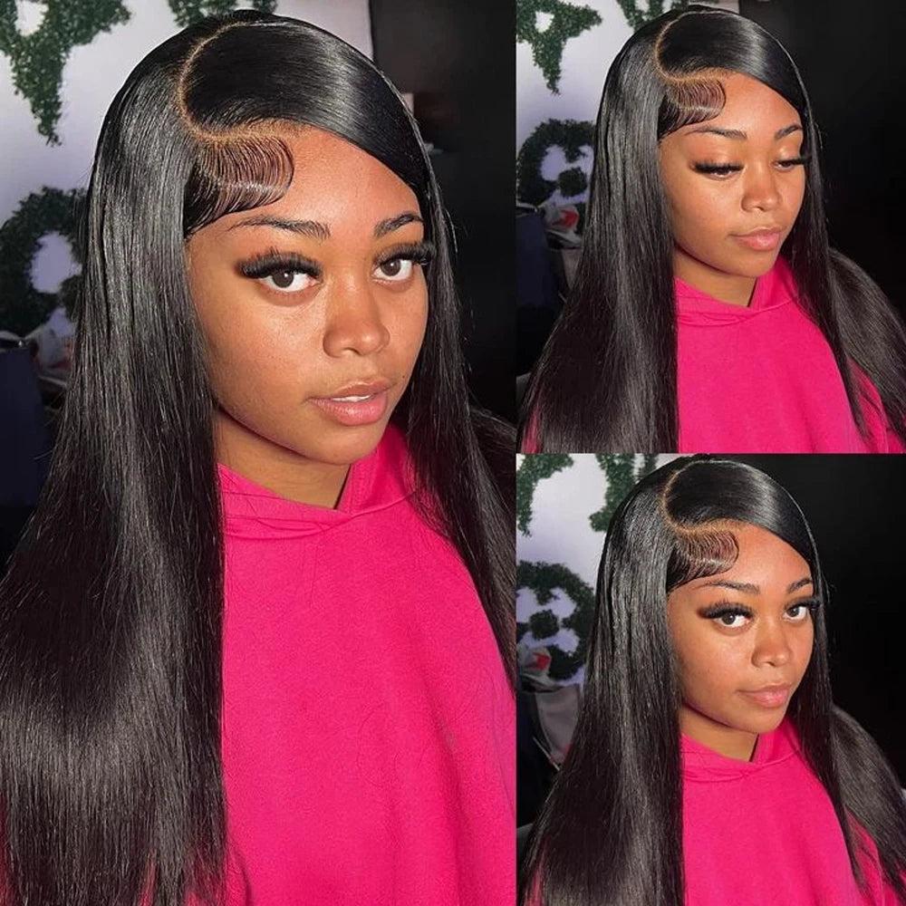 30 Inch 13x6 Lace Front Wigs Human Hair Straight HD Lace Front Wigs Human Hair Straight Glueless Wigs Pre cut for Black Women