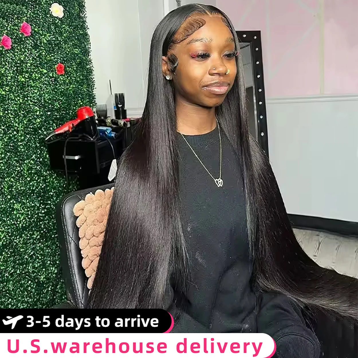 40 Inch 250 Density Straight Lace Front Wigs Human Hair 13x6 Hd Lace Frontal Wig Transparent Lace 13x4 Pre Plucked For Women