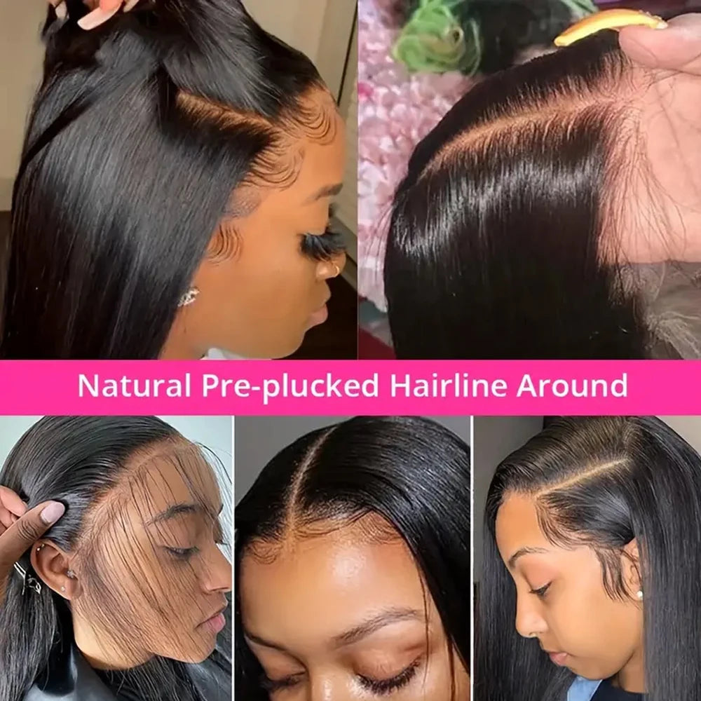 30 Inch 13x6 Lace Front Wigs Human Hair Straight HD Lace Front Wigs Human Hair Straight Glueless Wigs Pre cut for Black Women