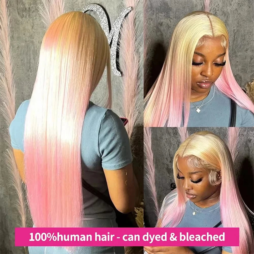 30 40 Inch Straight Blonde 613 Hd Lace Frontal Wig 13x4 Lace Front Colored Wig 13x6 Transparent Human Hair Wigs For Black Women