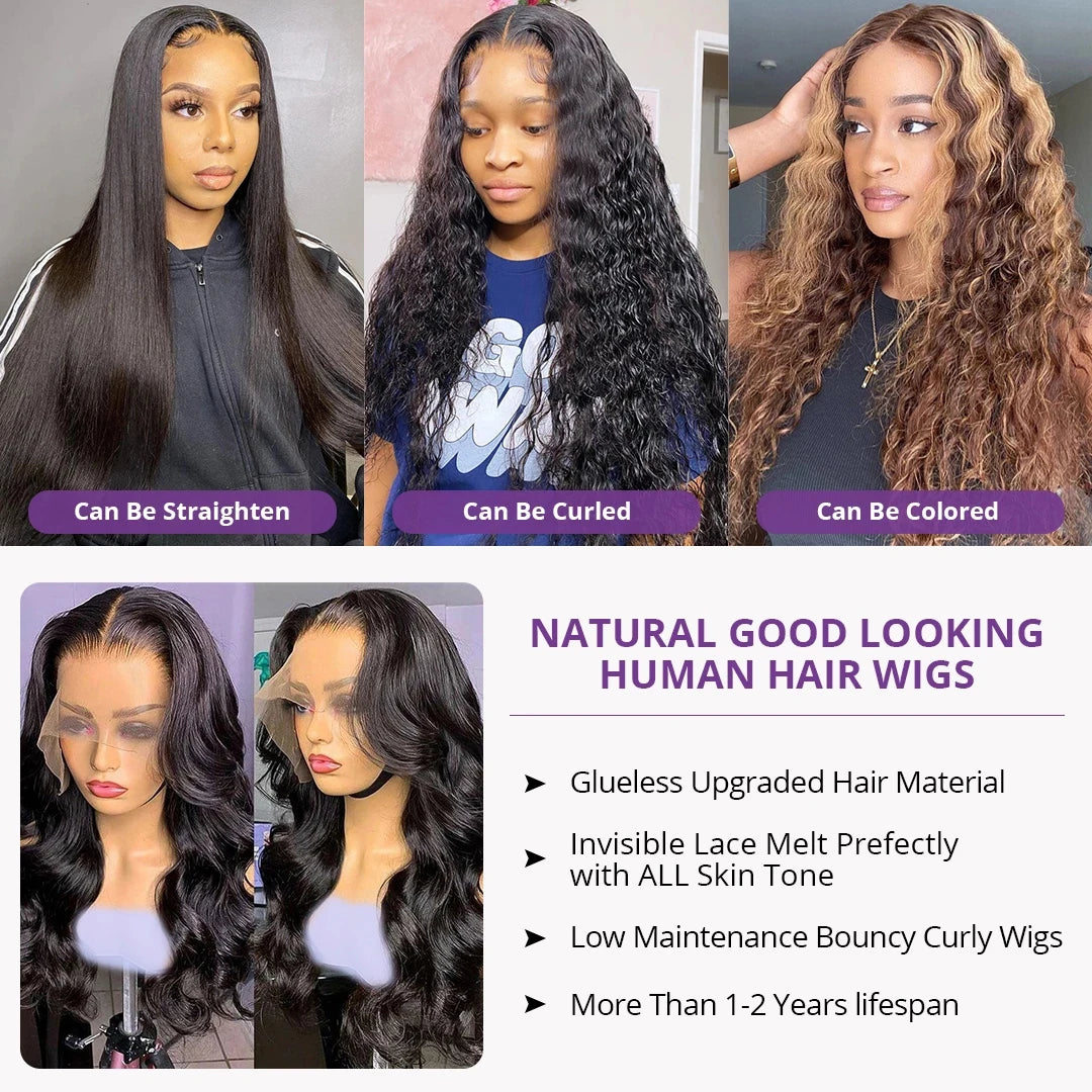 13x4 13x6 Body Wave Lace Front Wig Human Hair Wigs Pre Plucked Brazilian Human Hair Lace Frontal Wigs For Women Jarin Hair