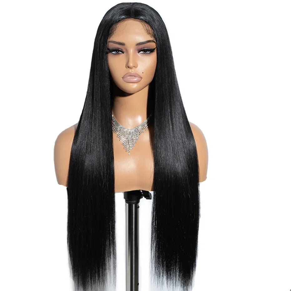 HD Transparent 360 Lace Frontal Wig Human Hair PrePlucked Bone Straight Human Hair Wigs For Women 13X4 13x6 Lace Front Wig