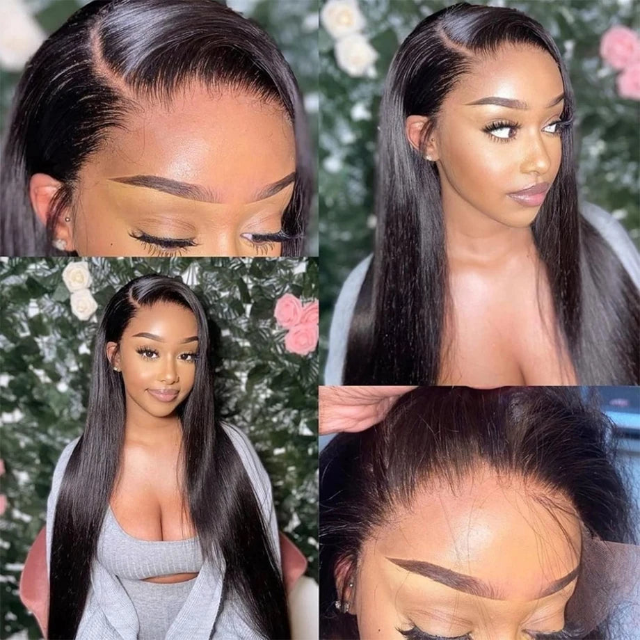 Straight Lace Front Wigs Human Hair 13x4 HD Lace Frontal Wigs Human Hair 100% Real Human Hair Wigs Preplucked Cheap Wigs