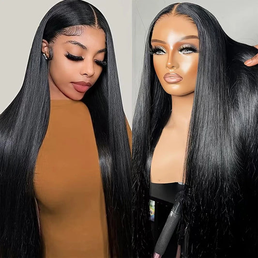 Straight Lace Front Wigs Human Hair 13x4 HD Lace Frontal Wigs Human Hair 100% Real Human Hair Wigs Preplucked Cheap Wigs