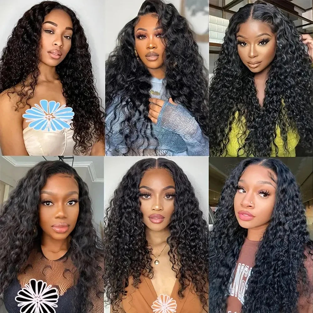 13x4 13x6 Hd Lace Front Wigs Human Hair Pre Plucked Deep Curly Human Hair Wig 250% Density Glueless Wigs Human Hair for Women