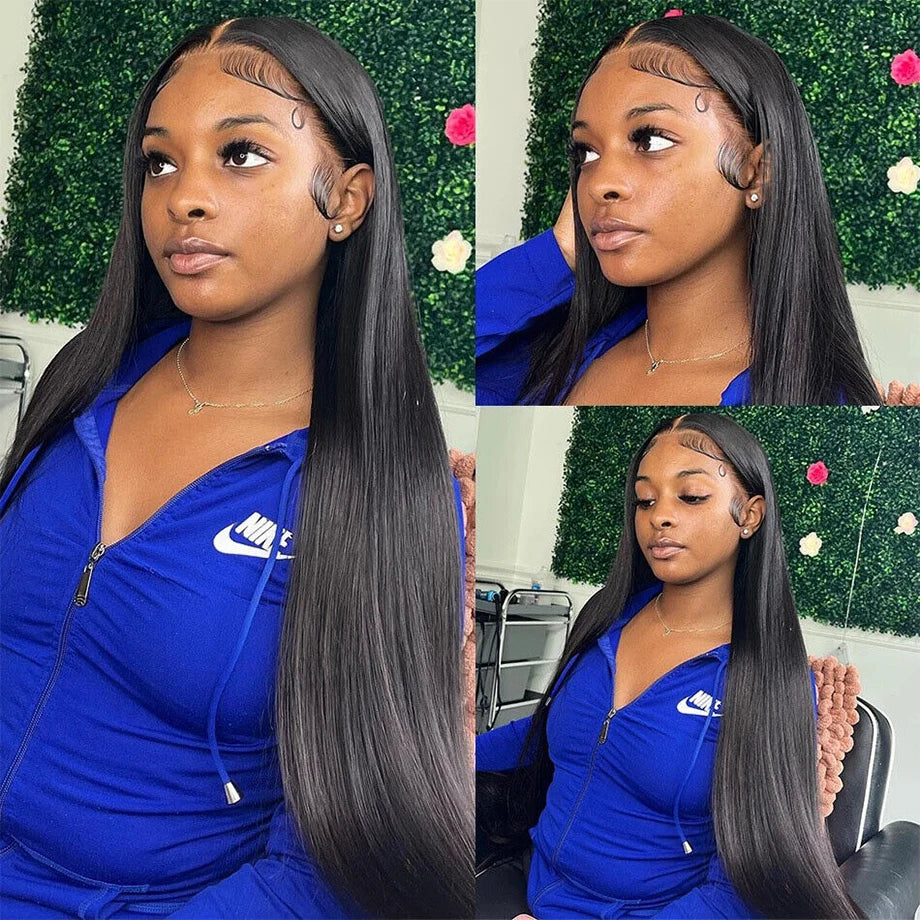 Straight Lace Front Wigs Human Hair 13x4 HD Lace Frontal Wigs Human Hair 100% Real Human Hair Wigs Preplucked Cheap Wigs