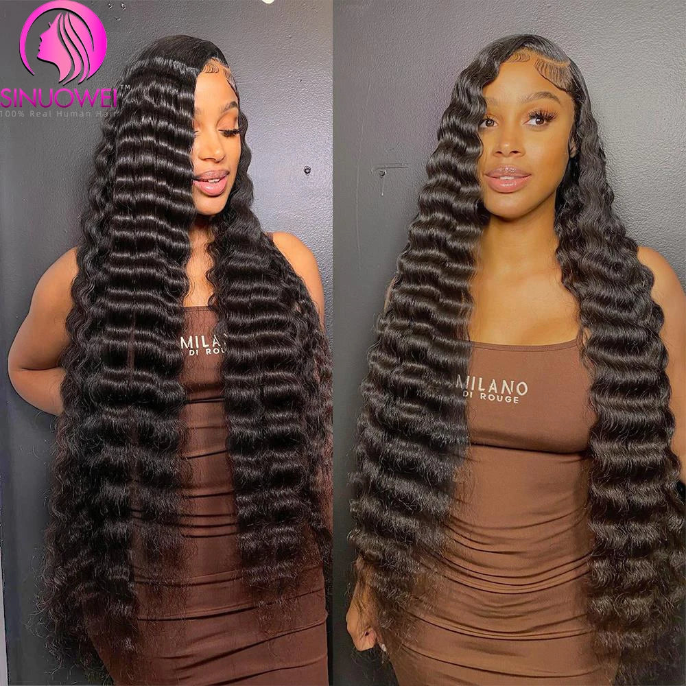 Loose Wave Lace Front Wigs Human Hair 13x4 Loose Deep Wave Lace Frontal Wigs With Baby Hair Pre Plucked Brazilian Virgin Hair