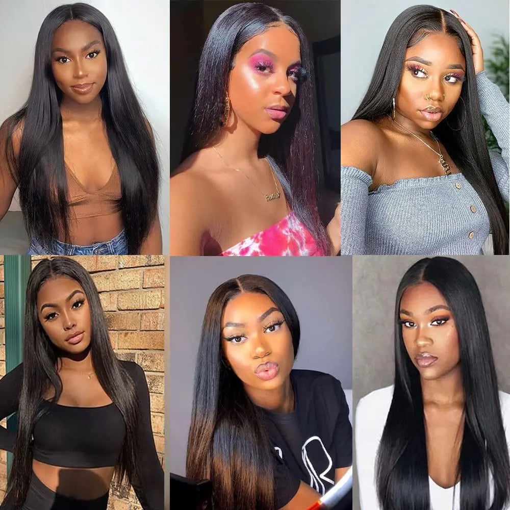 30 Inch 13x6 Lace Front Wigs Human Hair Straight HD Lace Front Wigs Human Hair Straight Glueless Wigs Pre cut for Black Women