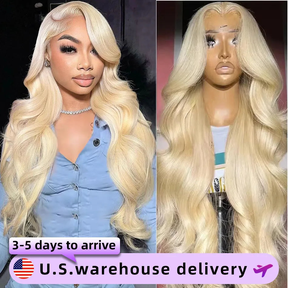 Body Wave 613 Hd Lace Frontal Wig 13x6 Human Hair Wigs 13x4 Transparent Lace Honey Blonde Glueless Wigs For Women 180 Density