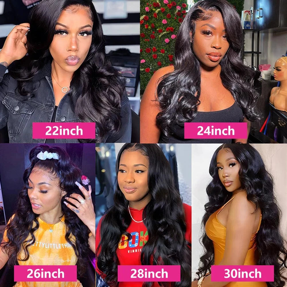 30 40 Inch Body Wave 13x6 Hd Lace Frontal Wig 100% Human Hair Brazilian Pre Plucked Lace For Women 13x4 human hair lace frontal