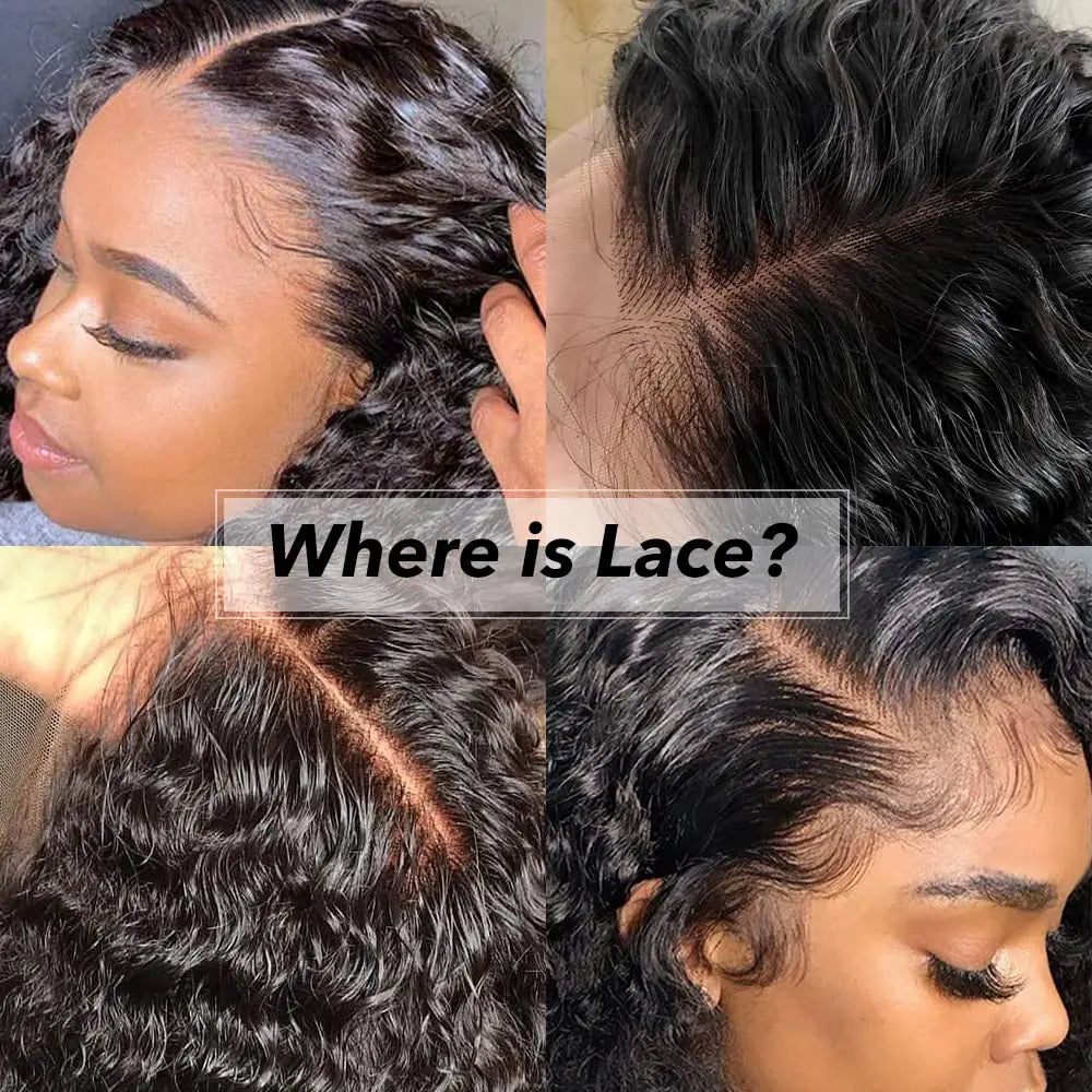 Deep Curly Lace Front Human Hair Wig For Black Women Pre Plucked HD Lace Front Wigs Human Hair 13x4 Lace Frontal Wig