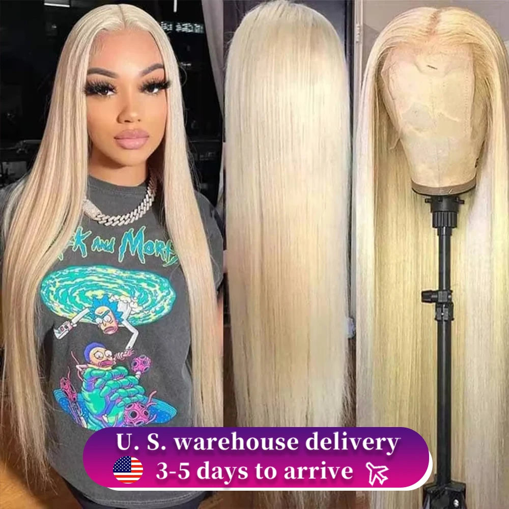 30 40 Inch Straight Blonde 613 Hd Lace Frontal Wig 13x4 Lace Front Colored Wig 13x6 Transparent Human Hair Wigs For Black Women