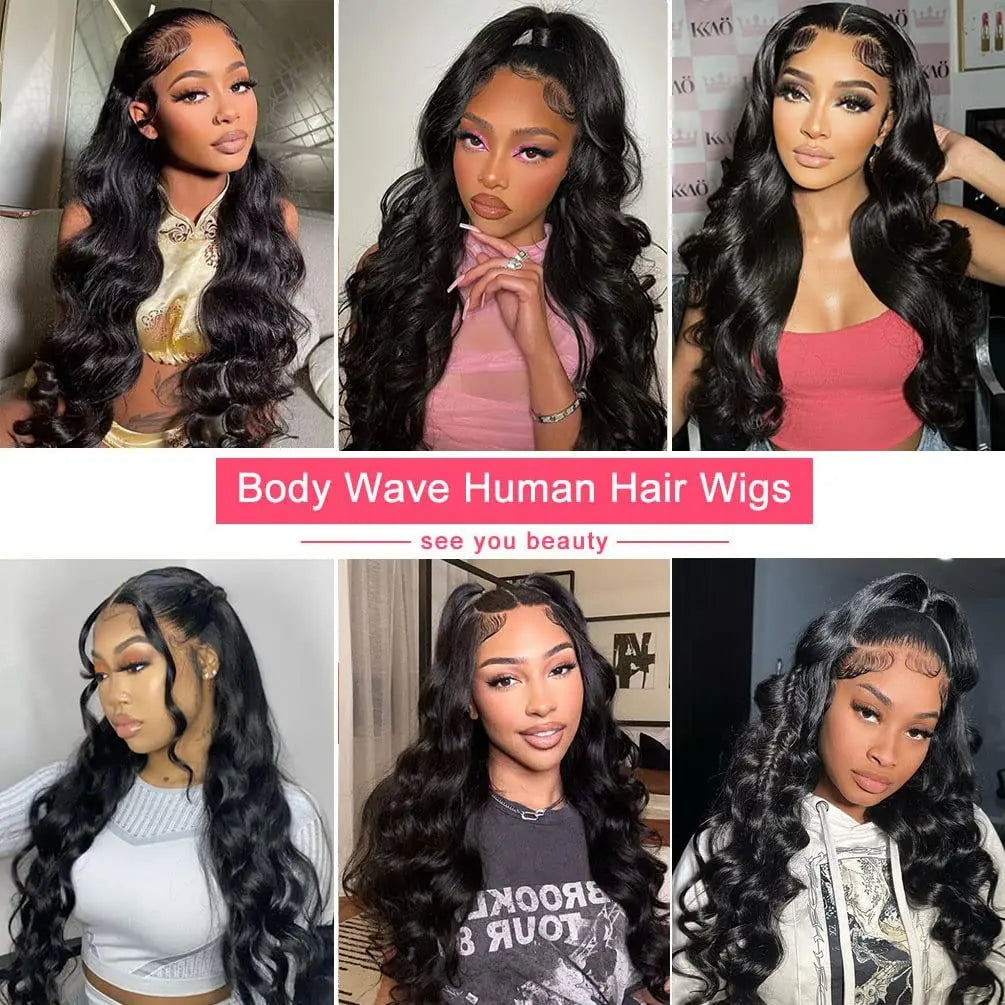 13x6 Body Wave Lace Front Wigs Human Hair 200 Density Human Hair Lace Front Wigs for Black Women 13x4 Lace Front Wigs Human Hair