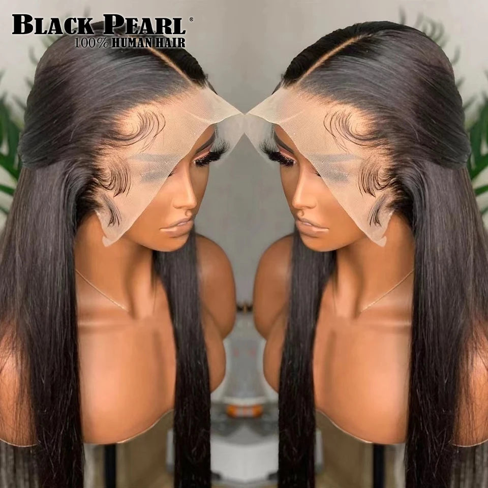 Glueless Straight 13X4 Lace Frontal Wig Human Hair 100% Natural 30 32 inch Pre plucked Cheap Brazilian Wigs For Women Choice