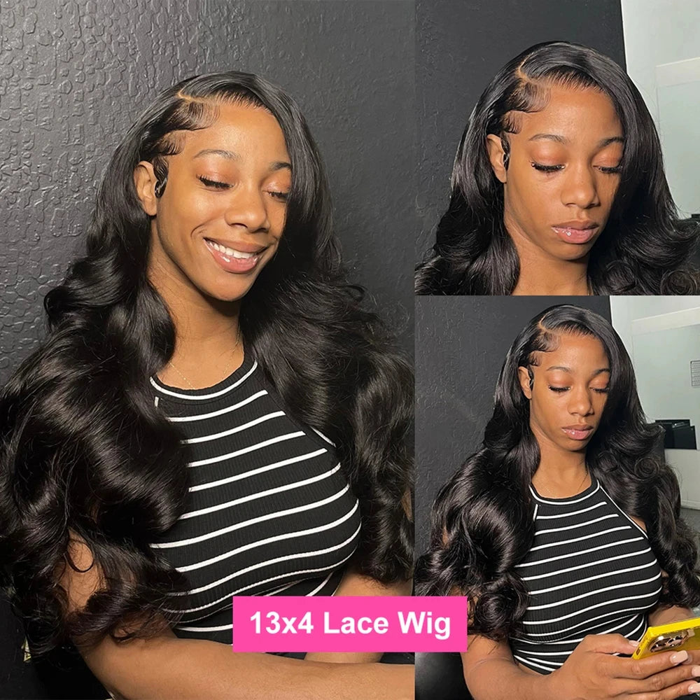 250 Density 40 Inch 13x6 hd lace frontal wig body wave Glueless human hair wigs Brazilian pelucas de cabello 100 humanoFor Women