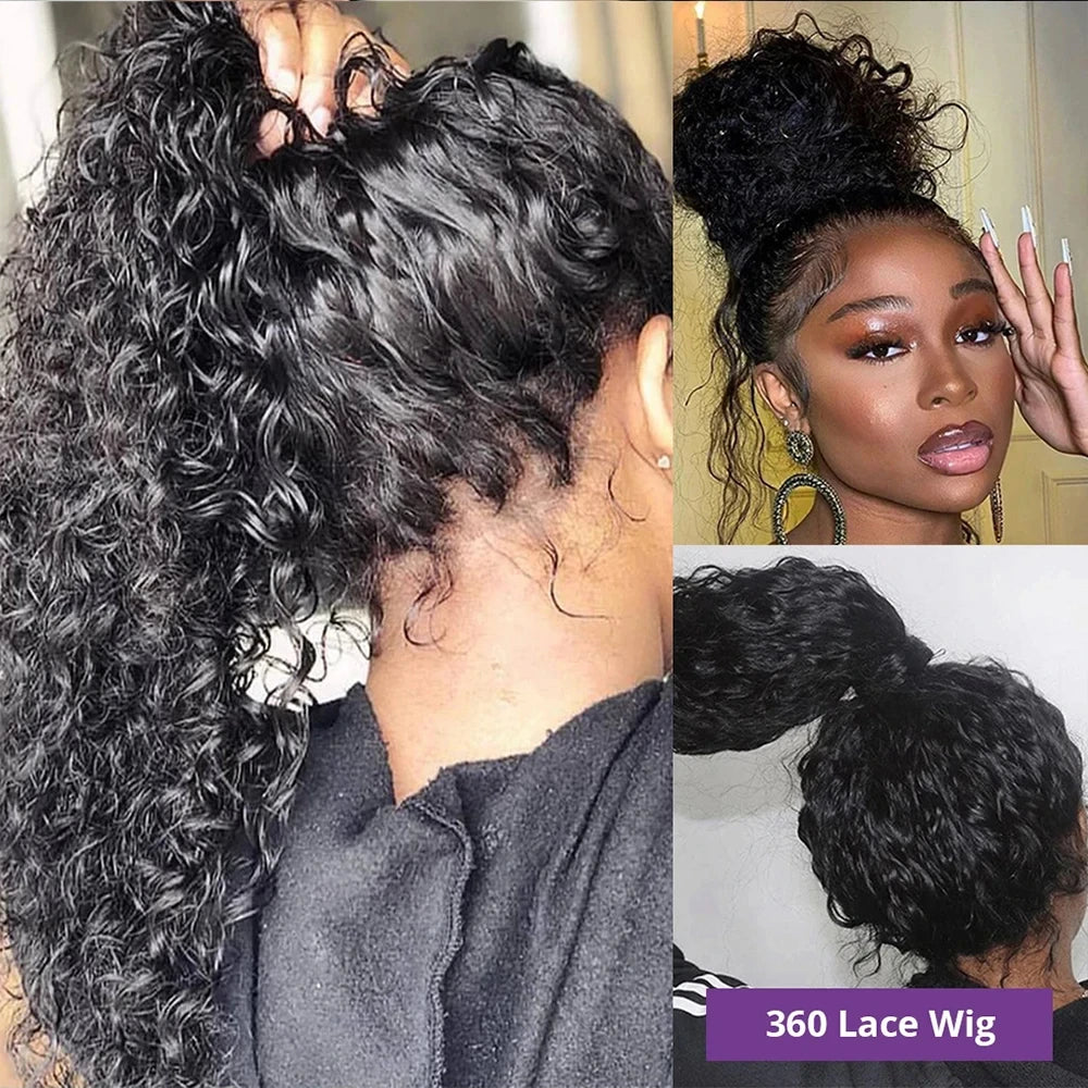 Invisi Strap HD 360 Full Lace Wig Human Hair 250 Density Precut 360 Lace Frontal Wig Drawstring Snug Fit Glueless Wig Preplucked