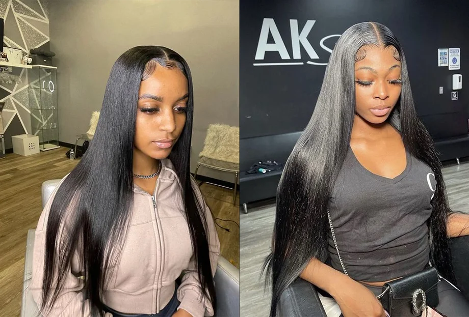 SHIPS FROM FRANCE High Density Bone Straight Human Hair Hd Lace Frontal Wigs 30 Inch 13x6 100% Brazilian Choice For Women Cheap On Sale Clearance