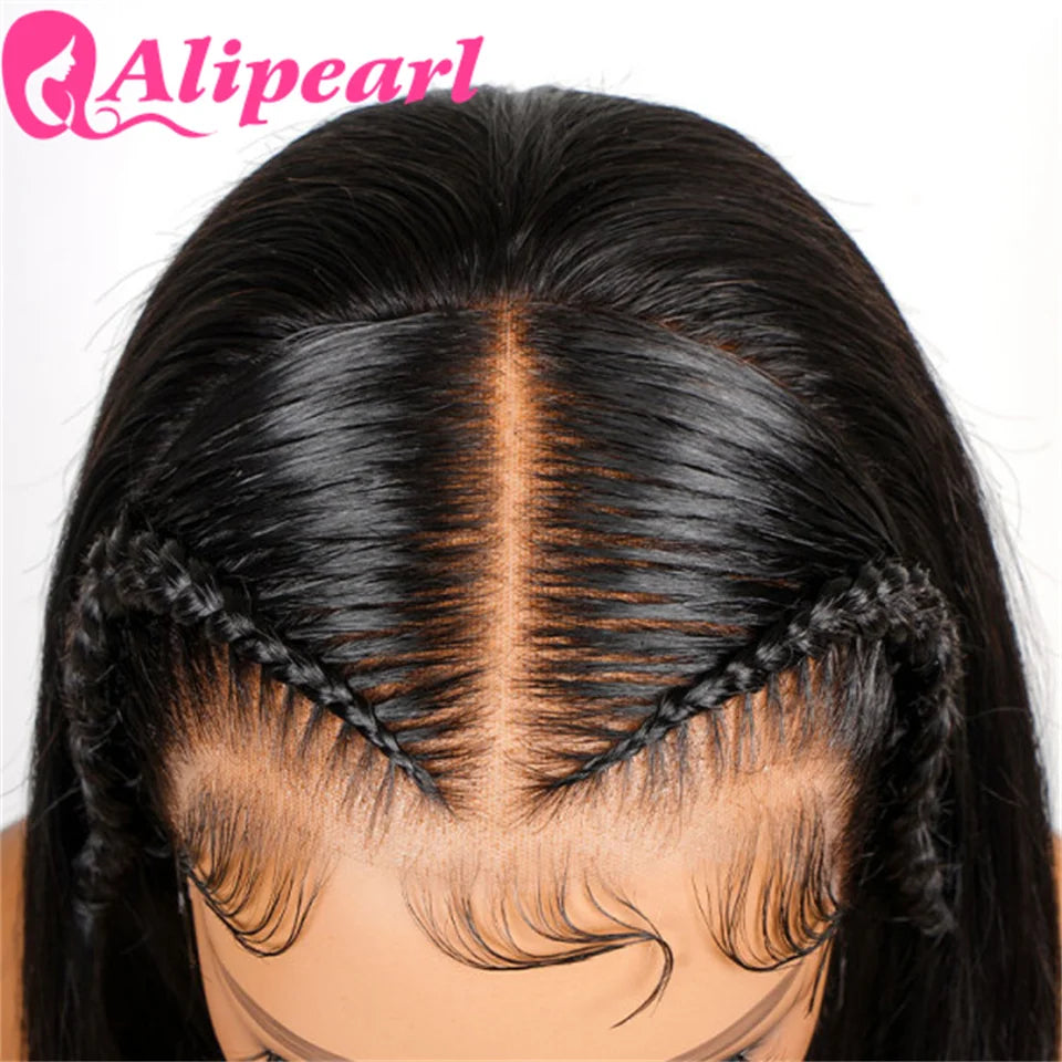 Alipearl Hair Stylist Braided Short Bob Wig Straight 13x4 Lace Front Bob Wig Pre Cut Lace Pre Styled