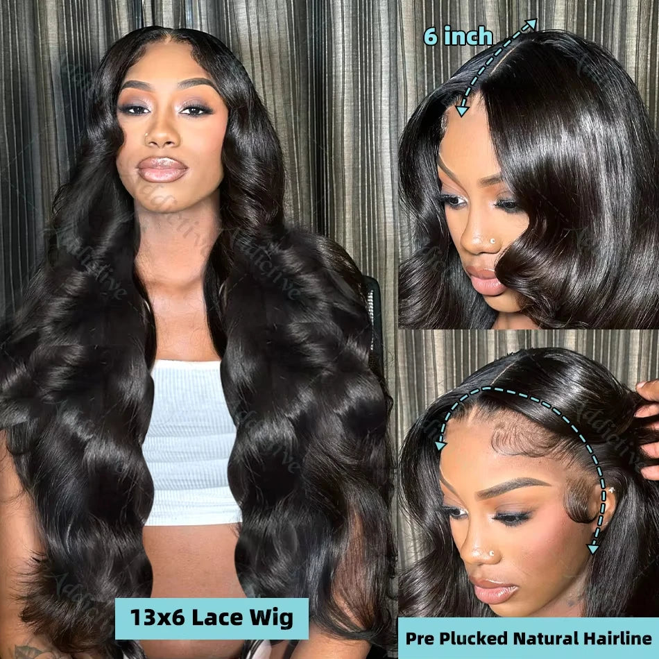 210 Density 13x6 hd lace front human hair wig body wave human hair wigs Brazilian Natural wigs For Black Women Daily Use