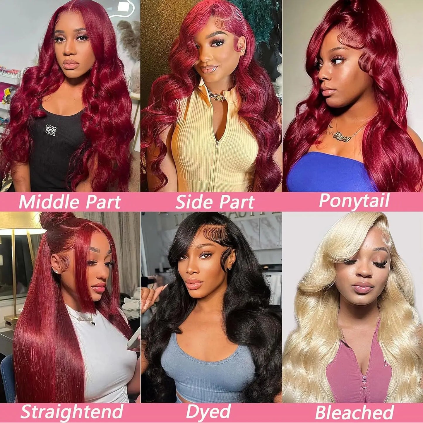 99j Burgundy Body Wave Human Hair 13x6 Hd Transparent Lace Front Wig 13x4 Colored 30 40 Inch Brazilian Hair For Women